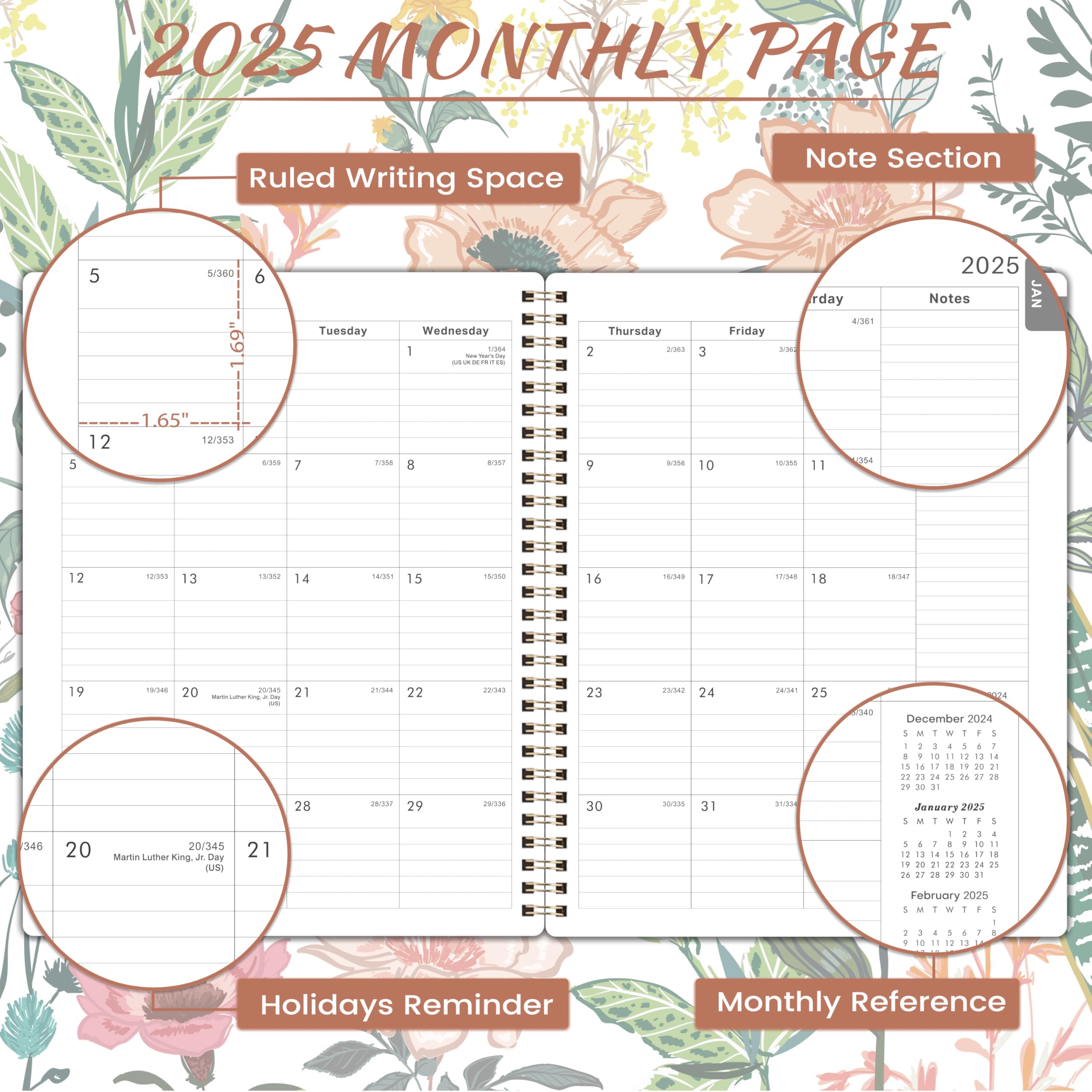 2025 Planner - January to December 2025, 8