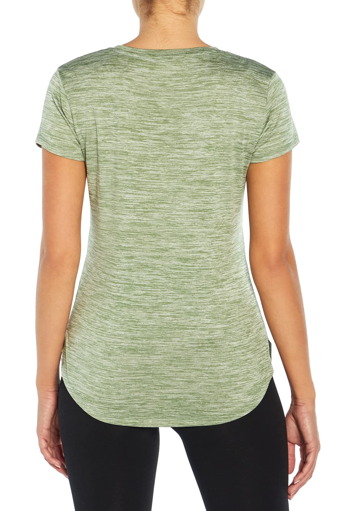 Bally Total Fitness Women's Matilda Short Sleeve Workout T-Shirt - Gym, Yoga & Running Activewear Top for Women