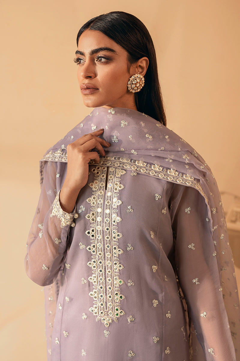 LOTUS SHINE 2-Piece Set (Embroidered Cotton Shirt & Dupatta Scarf) - Elegant Indian Ethnic Wear for Women, Parties & Festivals