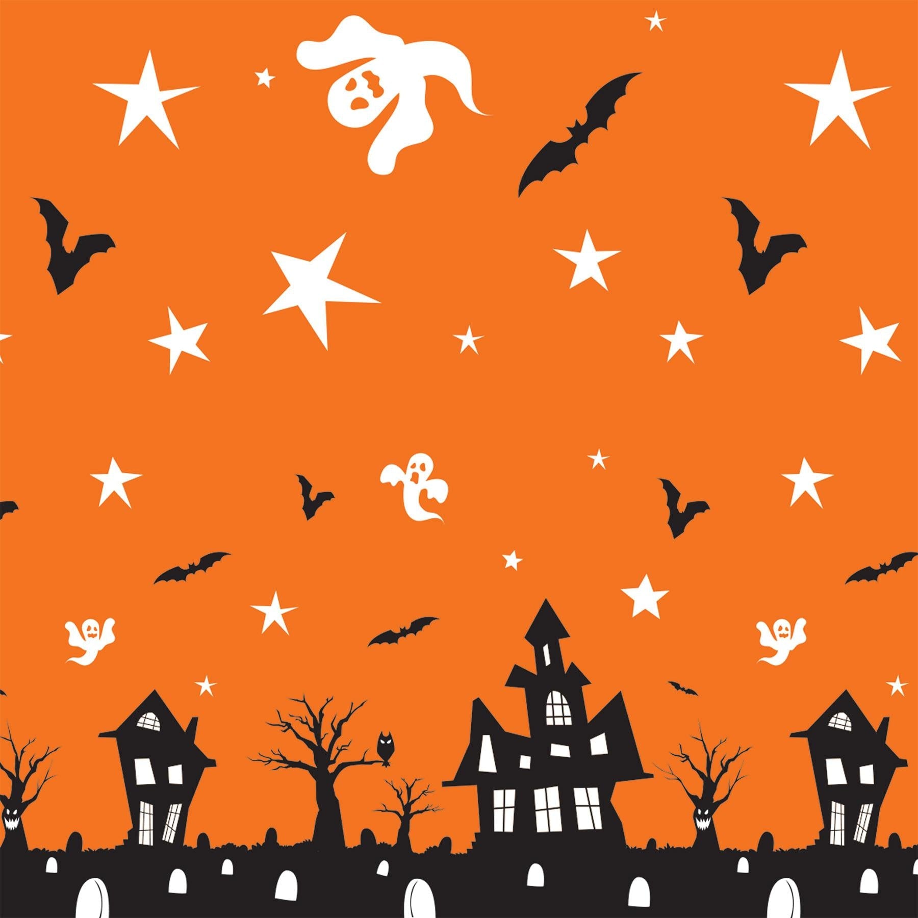 12 Pack Halloween Haunted House Table Cover - Spooky Party Decorations for Halloween, Haunted House Theme Parties & Scary Home Decor