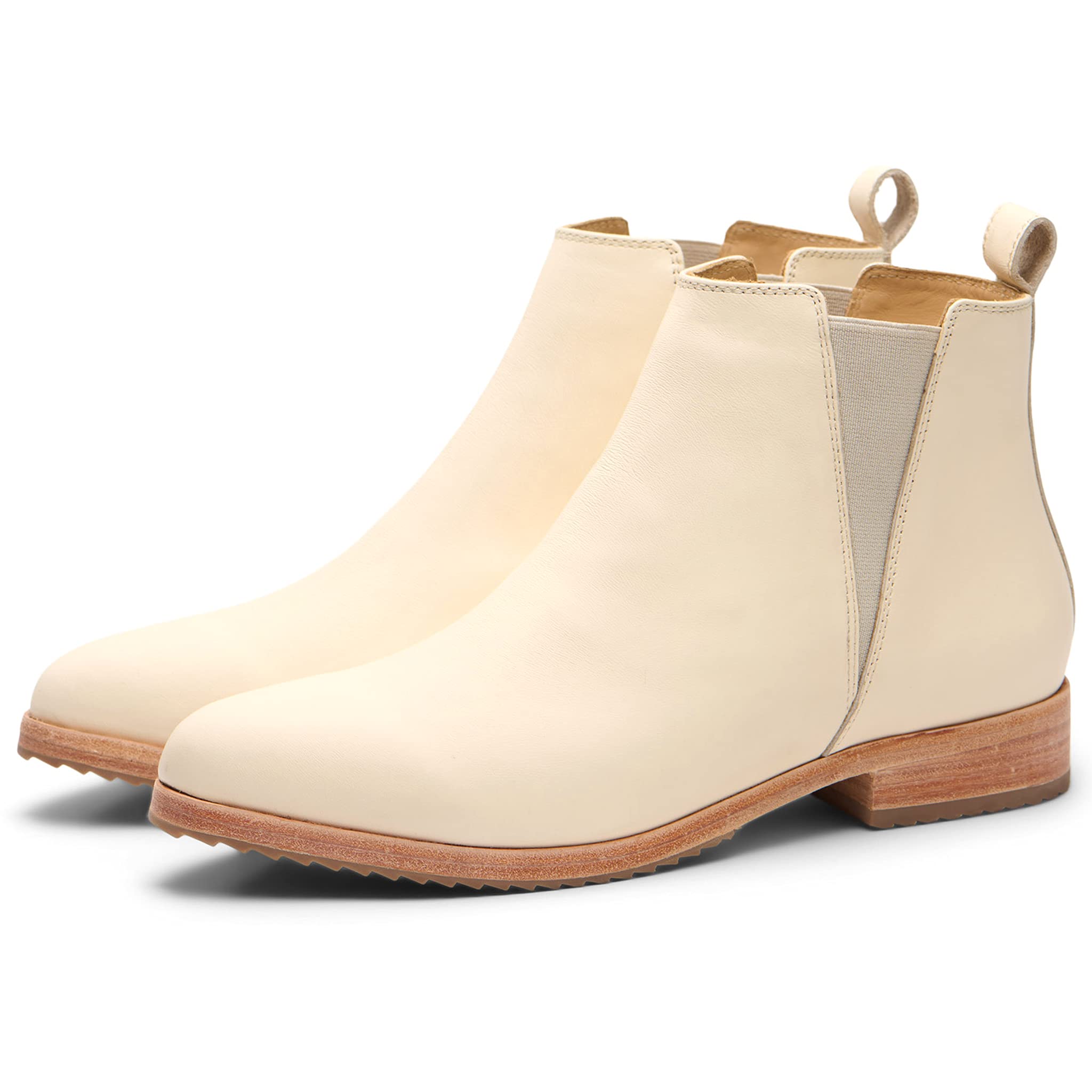 Nisolo Women's Everyday Chelsea Boots - Slip On Waterproof Leather Ankle Booties for Walking - Casual Winter & All Weather Dress Shoes - Perfect for Work, Travel & Outdoor Activities
