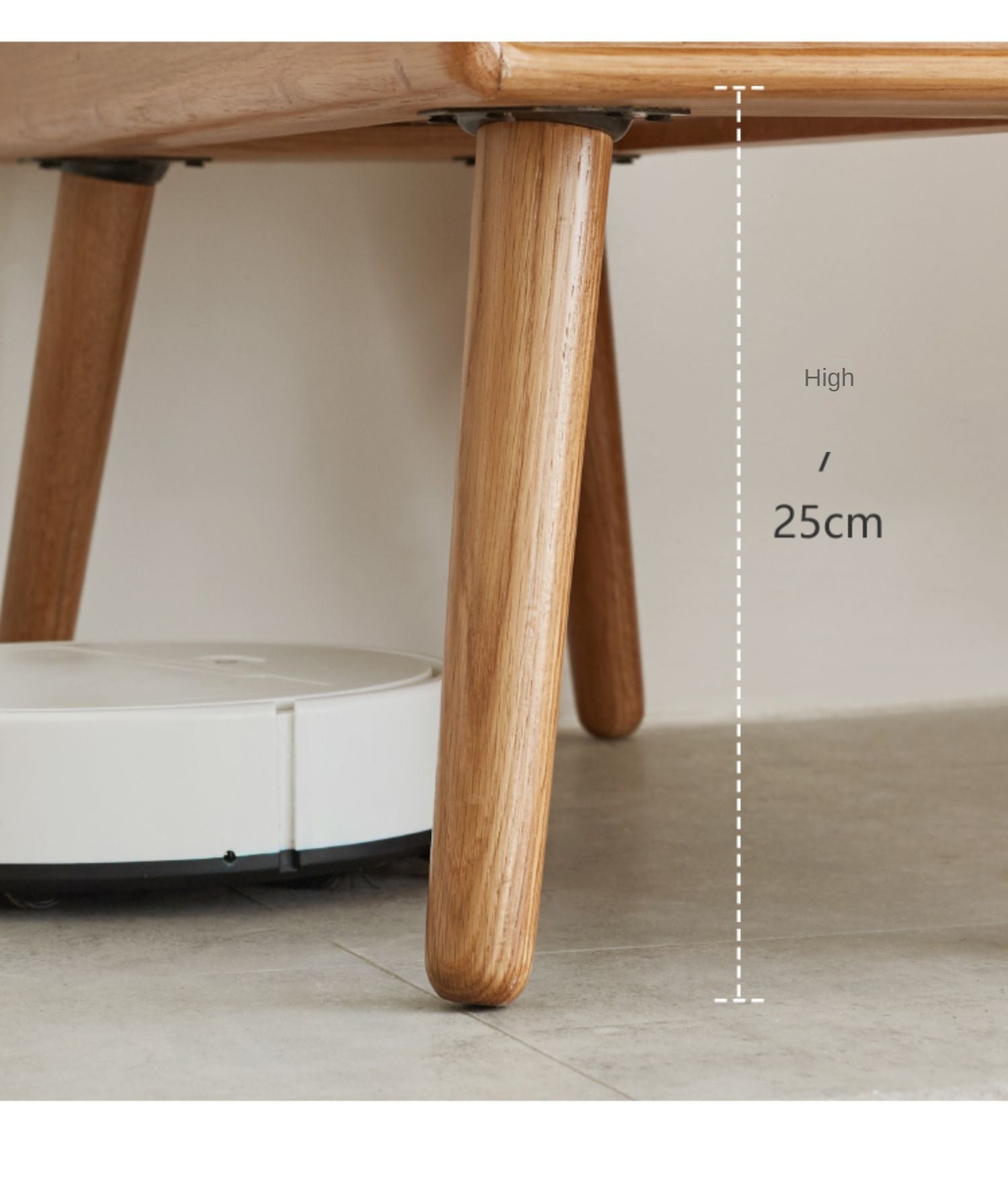 Solid Oak Narrow Side Table with Flip Door Storage - Rustic Wood End Table for Living Room, Bedroom & Entryway - Compact Console Cabinet for Small Spaces