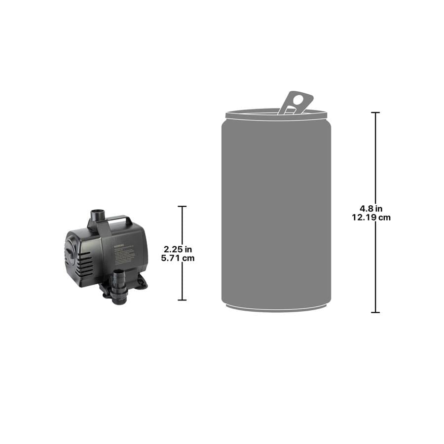Design Toscano 650 GPH Submersible Fountain Pump Kit - High Performance Water Pump for Ponds, Fountains & Water Features | Perfect for Outdoor Decor, Garden Landscaping & Aquariums