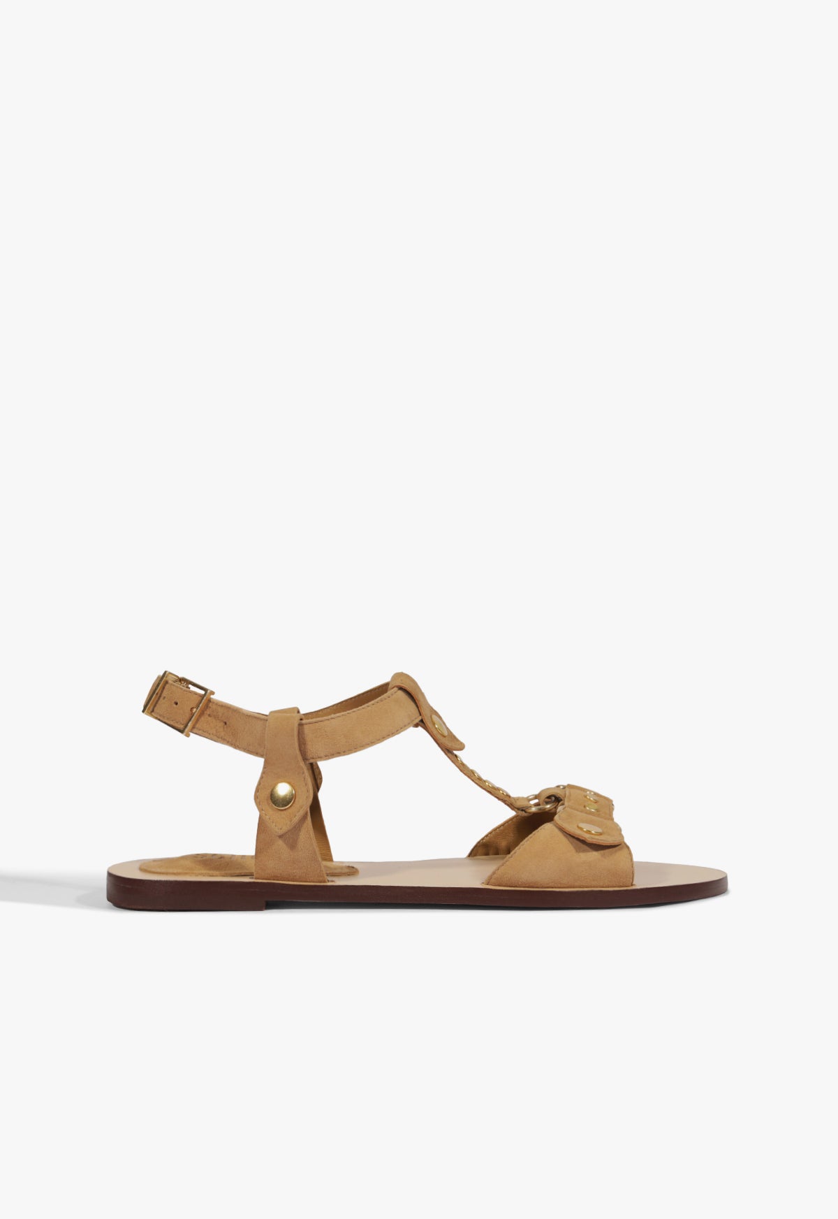 Stevie Brown Suede Flat Sandals for Women - Comfortable Summer Casual Shoes | Perfect for Beach, Vacation & Everyday Wear