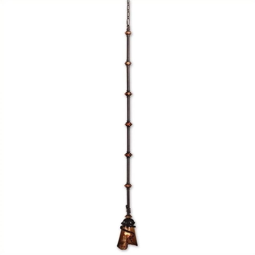 BOWERY HILL Modern Mini Pendant Light Fixture in Oil Rubbed Bronze Finish - Perfect for Kitchen Island, Dining Room, or Bedroom Lighting