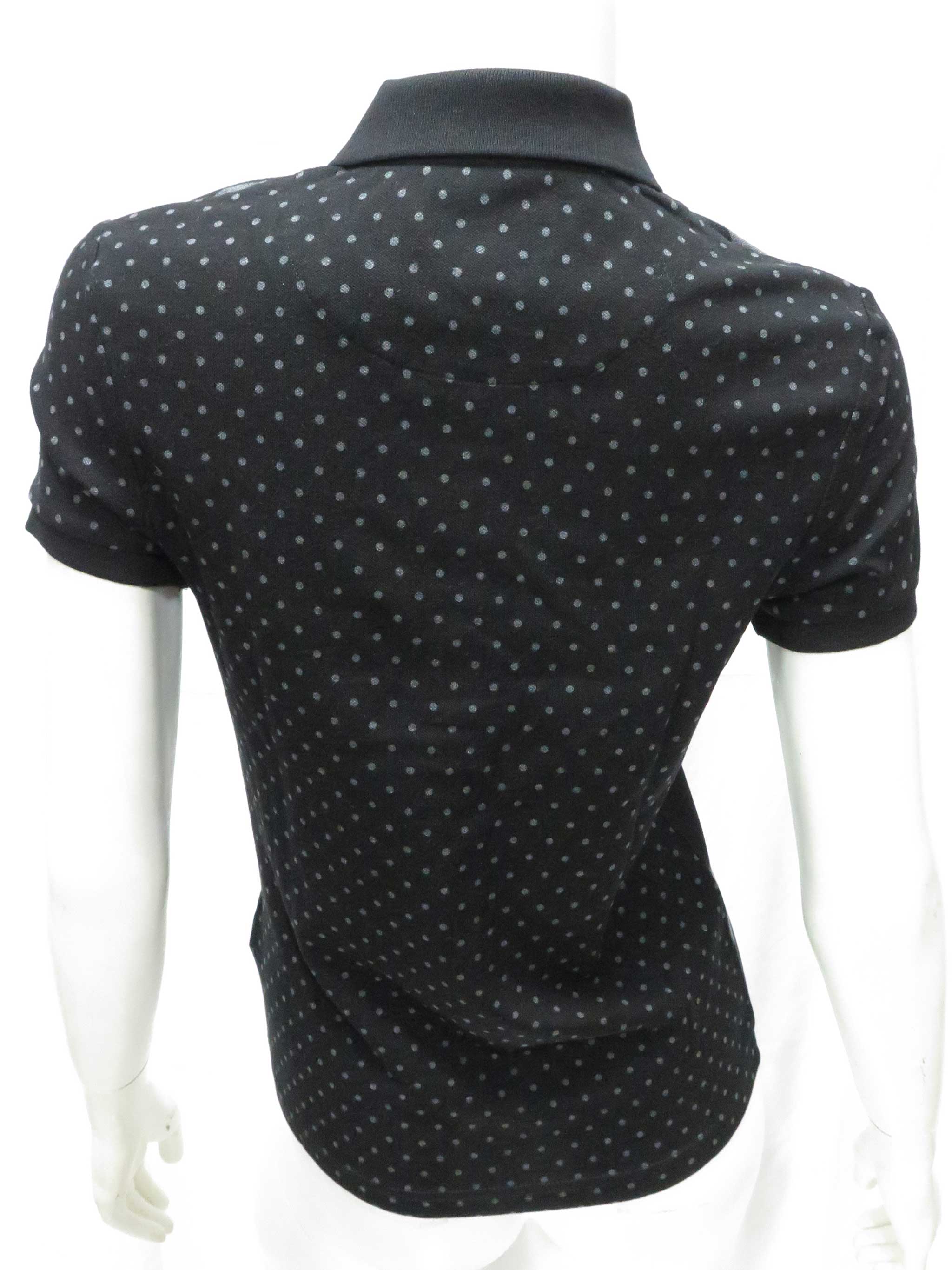 Fred Perry Women's Double Dot Polo Shirt - Black & Grey Casual Wear for Work, Outings & Everyday Style