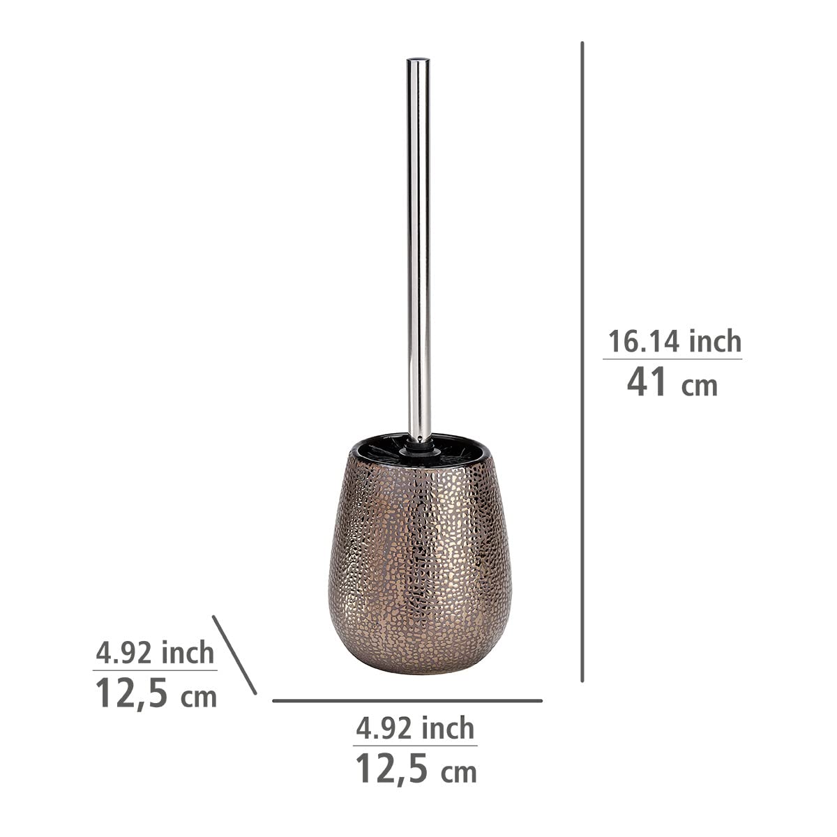 WENKO Marrakesh 3-Piece Bathroom Accessory Set - Soap Dispenser, Toothbrush Holder & Tumbler - Modern Spa Style for Bathroom Countertop Organization & Decor