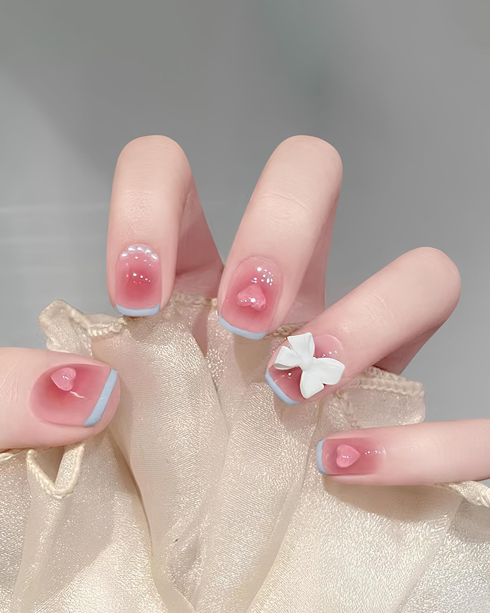 3D Cherry Blossom Nail Charms with Rhinestones & Pearls - DIY Acrylic Nail Art Kit for Spring Manicures - Nail Salon Supplies (2 Boxes) - Perfect for Bridal Nails, Party Manicures & Nail Art Enthusiasts