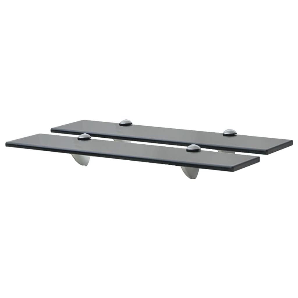 Farmhouse Floating Shelves for Wall - Set of 2 Glass Shelves 19.7