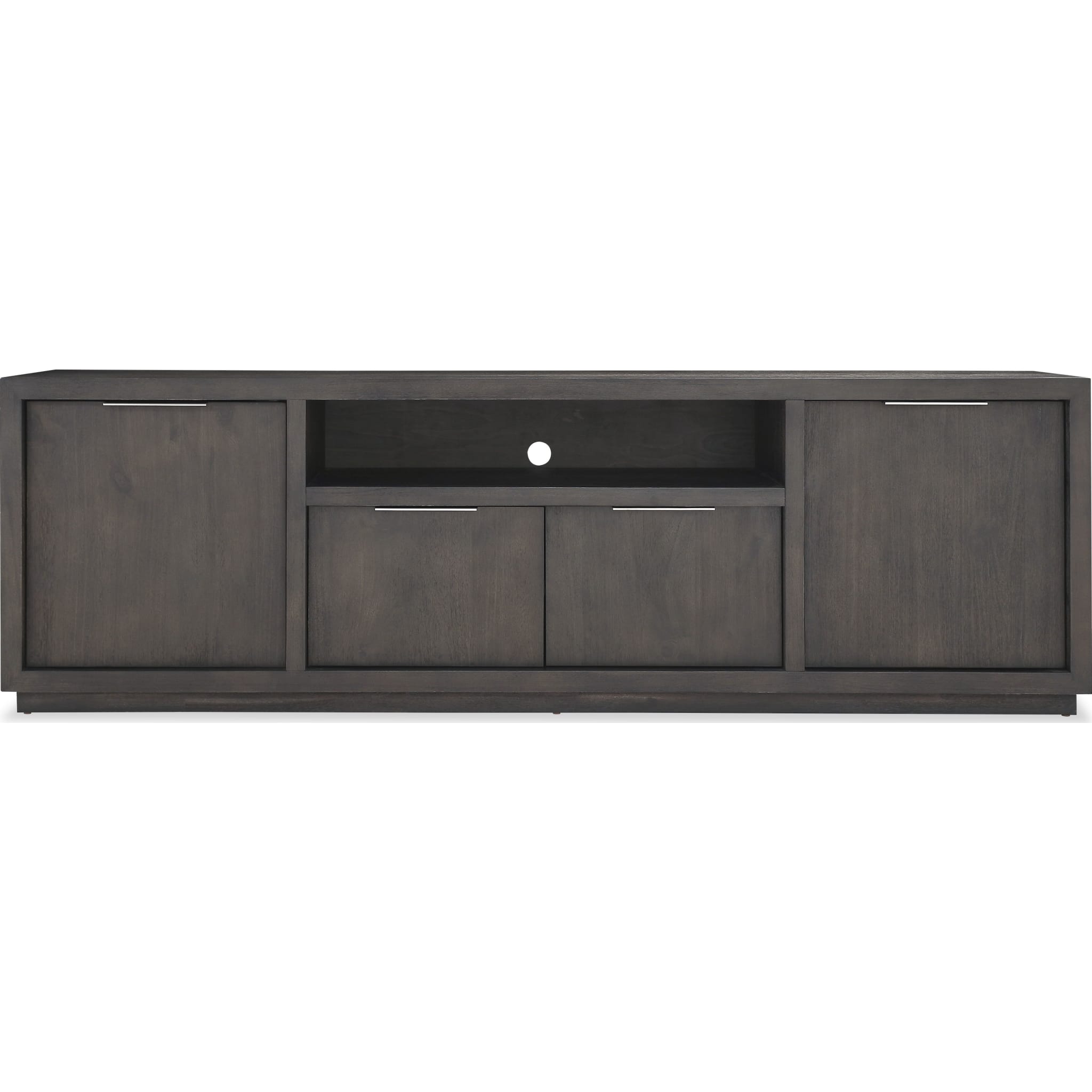 Oxford Entertainment Console 84W in Basalt Grey - Modern TV Stand with Storage for Living Room, Bedroom & Home Theater