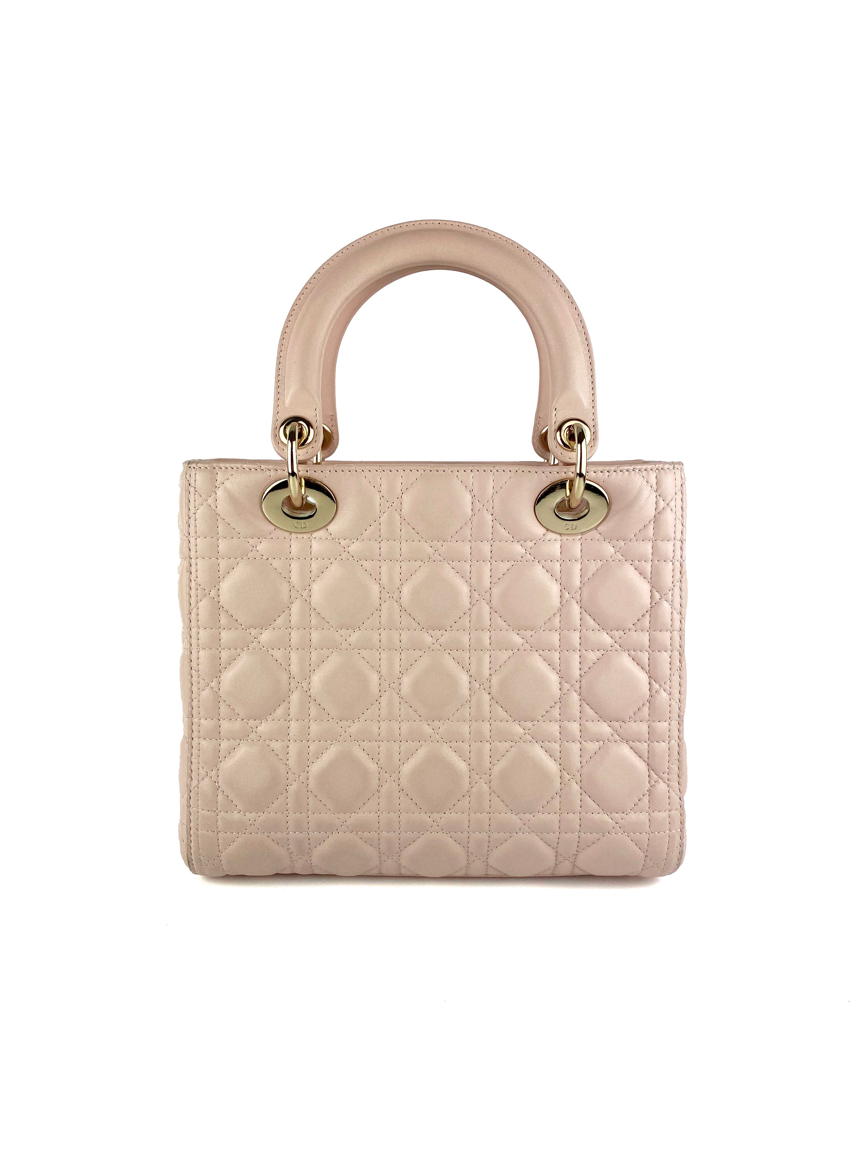 Dior Medium Pink Lady Dior Handbag - Luxury Designer Shoulder Bag for Women | Perfect for Parties, Weddings & Special Occasions