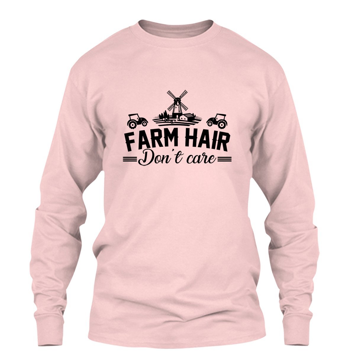 Farm Hair Don't Care T-Shirt - Funny Farm Life Slogan Tee for Men & Women | Perfect for Country Living, Rodeo, and Outdoor Activities