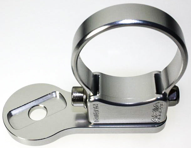 2-Way Radio Antenna Mount with Clamp - Silver (1 Clamp Included) for Car, Truck, Boat & Off-Road Vehicle Communication