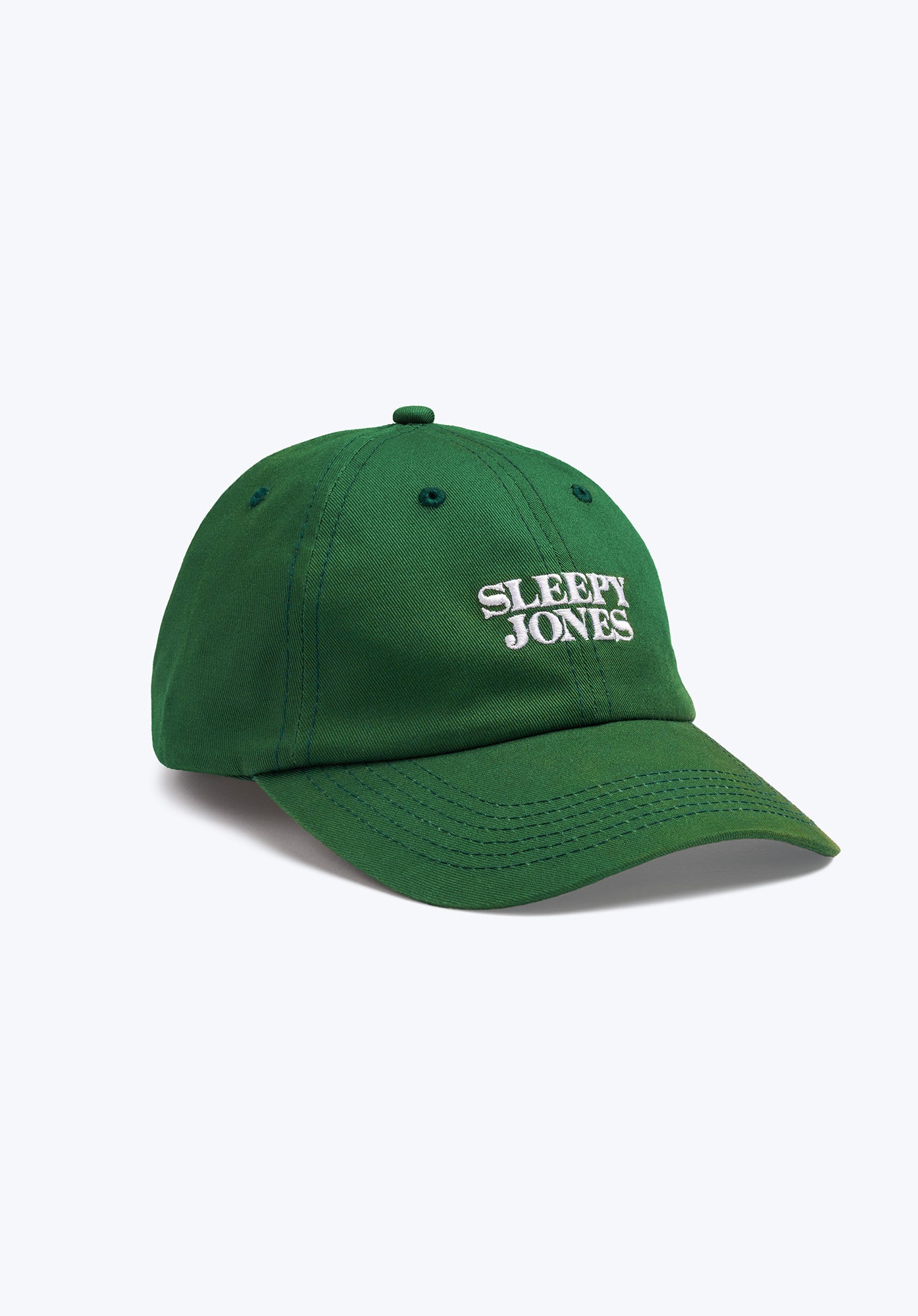 Sleepy Jones Embroidered Logo Baseball Cap in Green - Stylish & Comfortable for Outdoor Activities, Sports, and Casual Wear