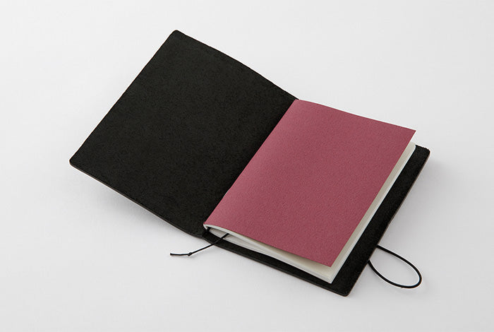 TRAVELER'S COMPANY TRAVELER'S Notebook Starter Kit - Passport Size Black Leather Journal | Perfect for Travel, Diary, Sketching & Note-Taking