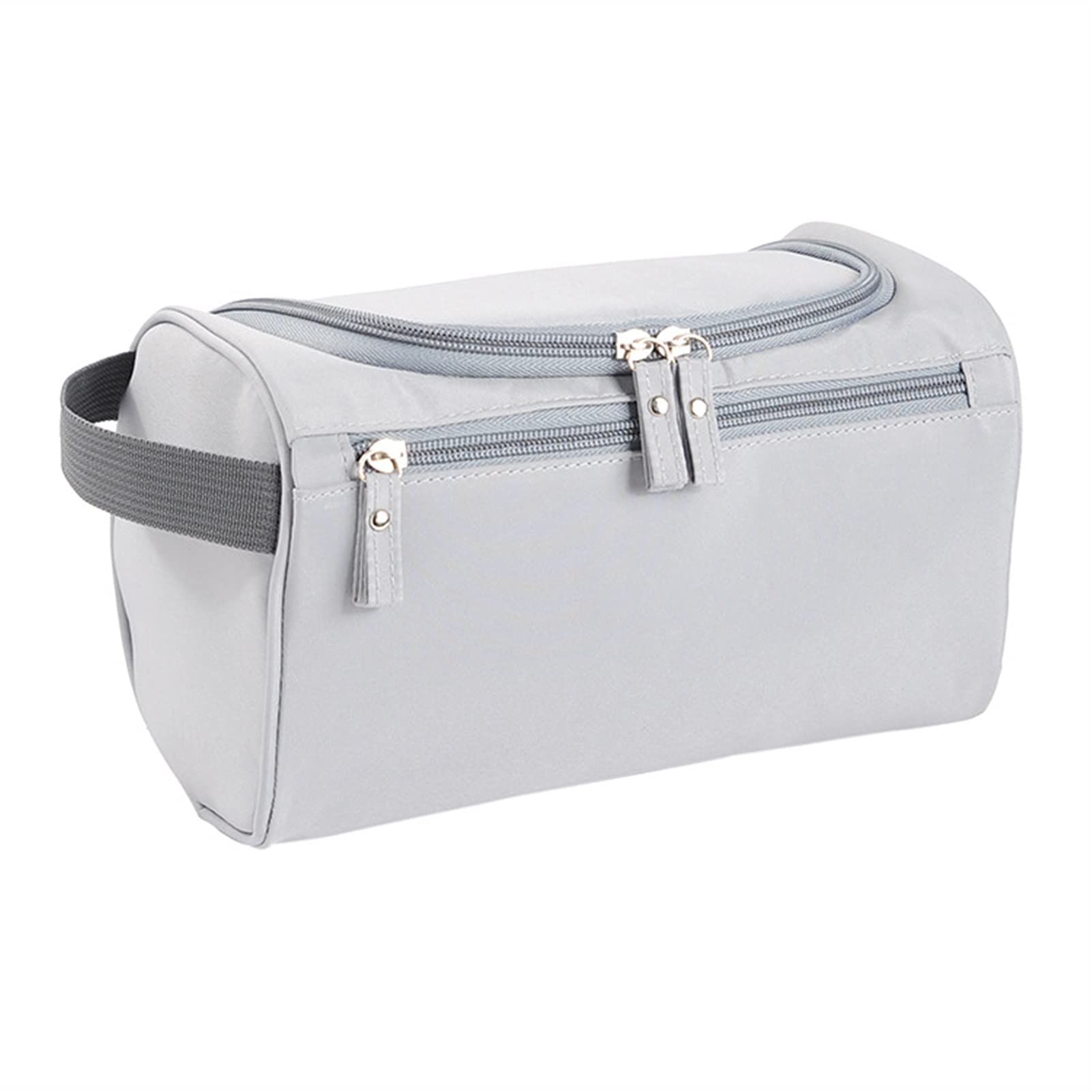 Waterproof Oxford Cosmetic Bag - Large Capacity Travel Toiletry Organizer for Women, Makeup Case, Beauty Storage, Bath & Wash Bag (Mill Sand Color) - Perfect for Travel, Gym, Salon & Daily Use