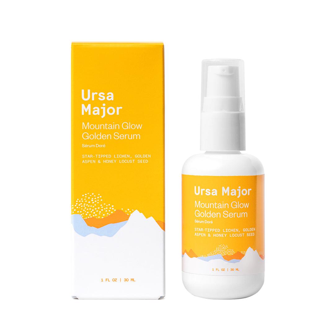 Mountain Glow Golden Serum - Anti-Aging Face Serum with Vitamin C & Hyaluronic Acid | Brightening & Hydrating Skincare for Women | Perfect for Night Routine & Daily Glow Boost