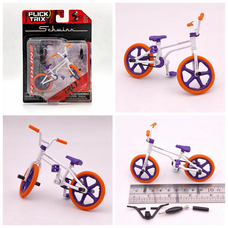 Premium Finger Bike FLICK TRIX Mini BMX Diecast Model Toy - Collectible Miniature Bicycle for Kids & Adults - Perfect for Office Desk Decor, Stress Relief, and Gift Giving