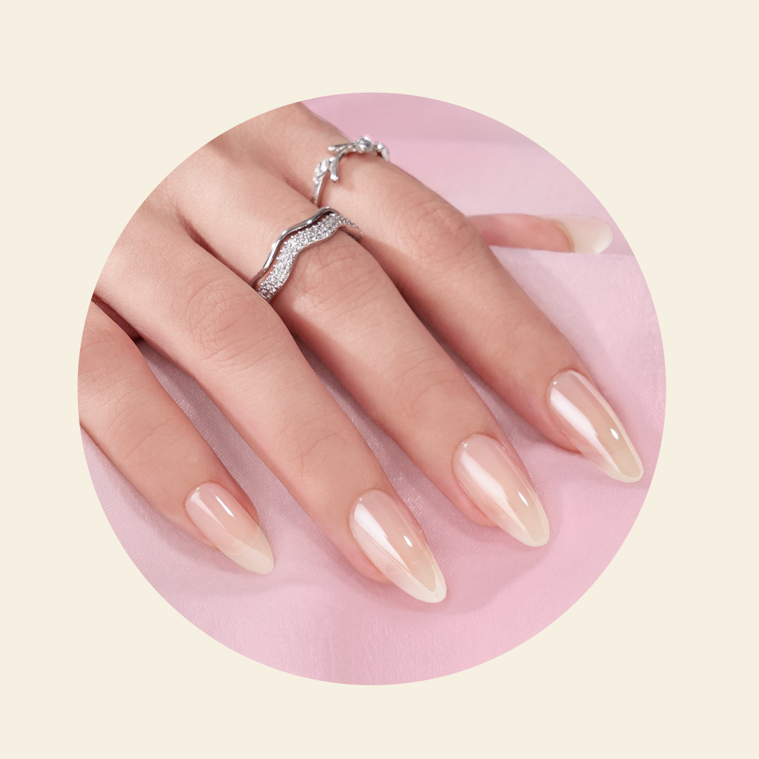 Mitty Glazed Press on Nails - Long Lasting Fake Nails with Glossy Finish for Women, Perfect for Parties, Weddings & Daily Wear