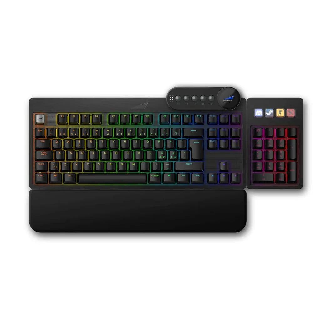 Everest Max Modular Gaming Mechanical Keyboard - RGB Backlit, Hot-Swappable Switches, Customizable Layout for PC, Mac, PS5 - Perfect for Esports, Streaming & Office Work