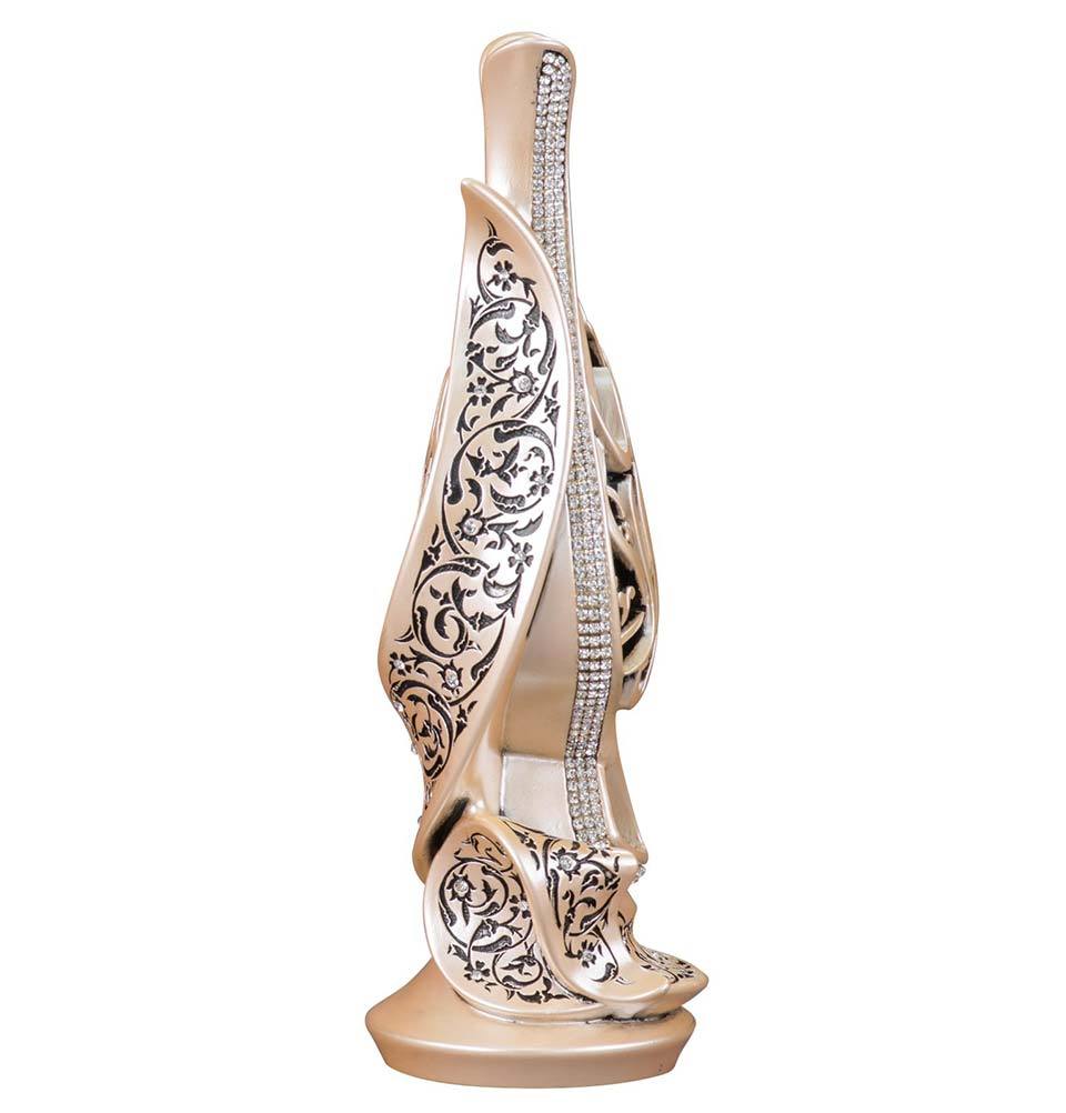 Islamic Table Decor - Handcrafted Lale Tulip & Tawhid Design with Mother of Pearl Inlay | Elegant Home Decor for Ramadan, Eid, Muslim Weddings & Spiritual Gatherings