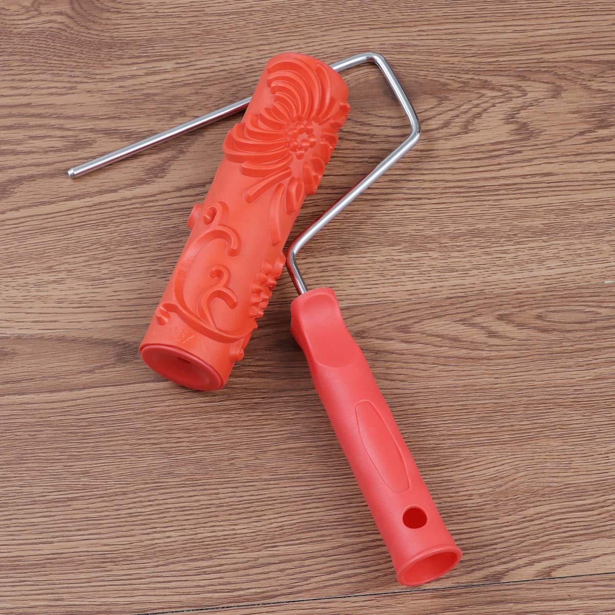 Textured Paint Roller Brush - Rubber Wall Pattern Tool for Grain Printing & Wallpaper Effects | Perfect for DIY Home Decor, Faux Finishes, and Creative Wall Designs
