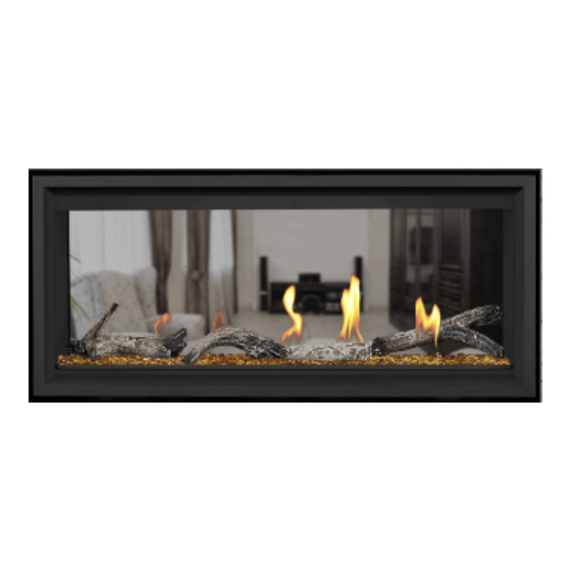 Napoleon Vector 38 See-Through Linear Direct Vent Gas Fireplace - LV38N2 1 | Modern Home Heating Solution for Living Rooms & Patios