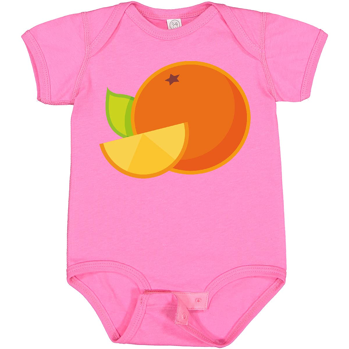 Inktastic Orange Fruit Baby Bodysuit - Soft Cotton Infant Onesie for Boys & Girls - Perfect for Newborn Photos, Baby Showers & Everyday Wear