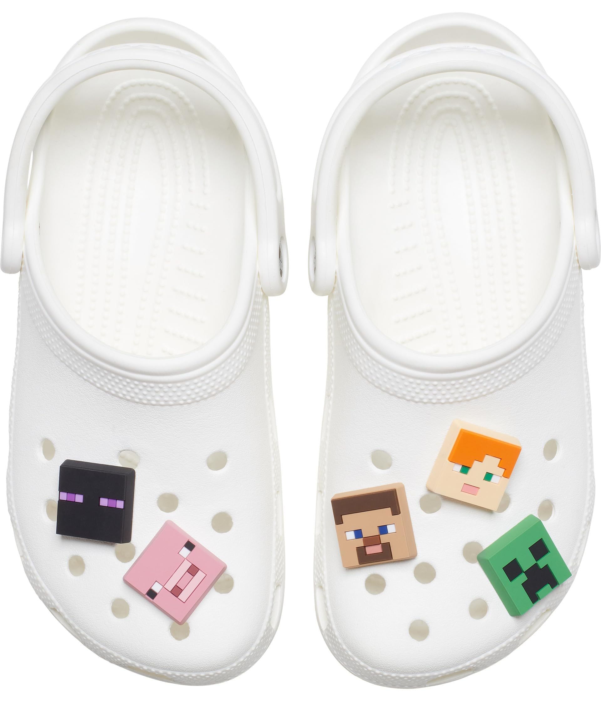 Crocs Jibbitz Shoe Charms - Minecraft Character Multi Pack for Kids & Adults | Fun Shoe Accessories for Casual Wear, Cosplay & Gamer Fashion