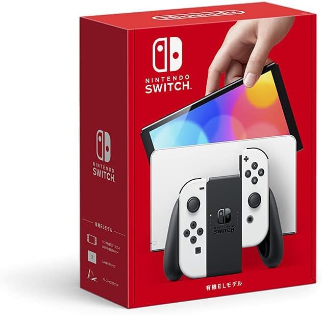 Nintendo Switch OLED Model Console with White Joy-Con Controllers - Latest Version for Gaming, Travel & Family Fun