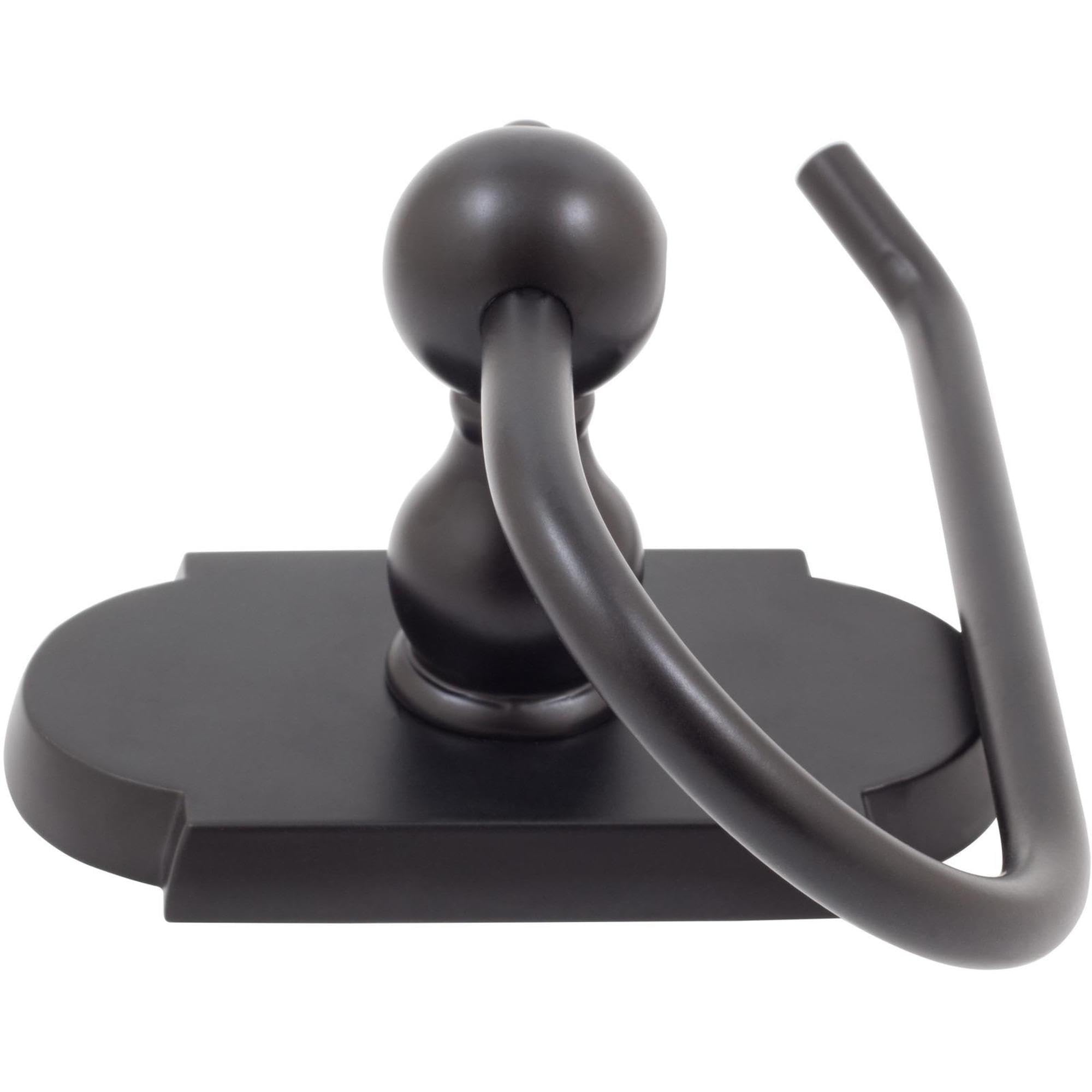 Stone Harbor Hardware Laredo European Toilet Paper Holder - Matte Black Bathroom Accessory for Modern & Traditional Homes - Perfect for Bathrooms, Powder Rooms & Guest Suites