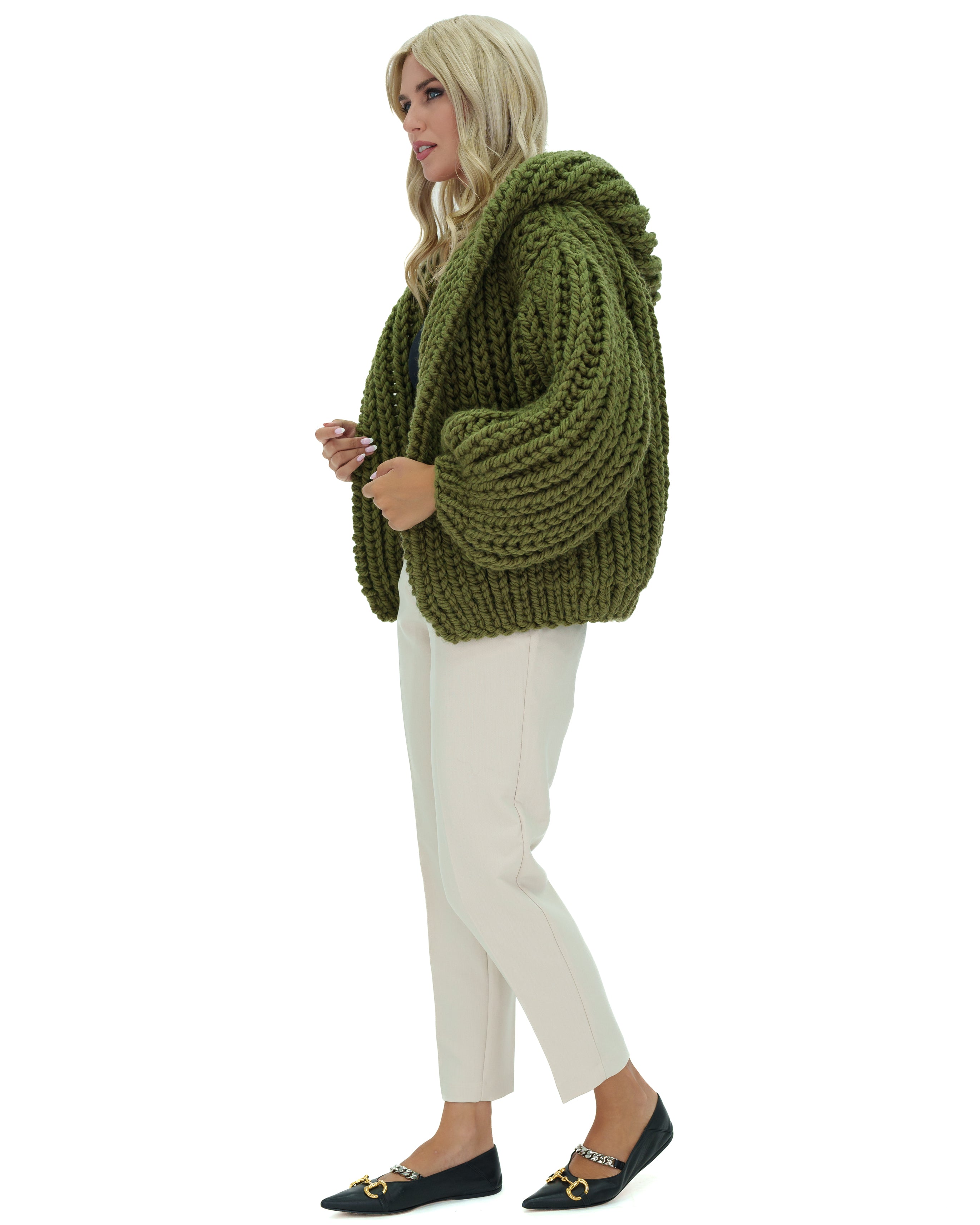 Stylish Hooded Chunky Cardigan for Women - Cozy Oversized Knit Sweater | Perfect for Fall, Winter & Casual Outfits