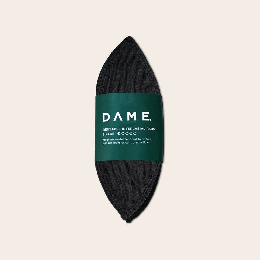 DAME Interlabial Pads for Women - Ultra Soft & Breathable Feminine Hygiene Protection - Perfect for Daily Comfort, Exercise & Postpartum Care