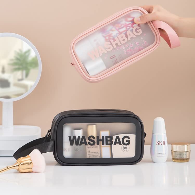 Amso Multipurpose Cosmetic Organizer Bag - Travel Makeup Pouch for Women & Girls (Black, Small) | Perfect for Travel, Gym & Daily Essentials Storage