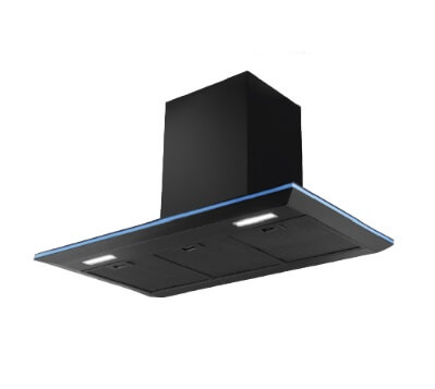 Ellane EH 2690 90cm Black Designer Chimney Hood - Premium Stainless Steel Kitchen Range Hood with Powerful Extraction for Modern Homes - Perfect for Open Kitchen, Restaurant & Apartment Cooking