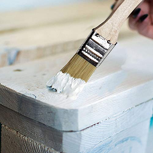 36 Pack of 1 Inch (24mm) Paint Brushes - Professional Chip Brushes for Oil, Water Based Paints, Stains, Varnishes, Glues & Gesso - Perfect for Artists, DIY Home Projects & Crafting