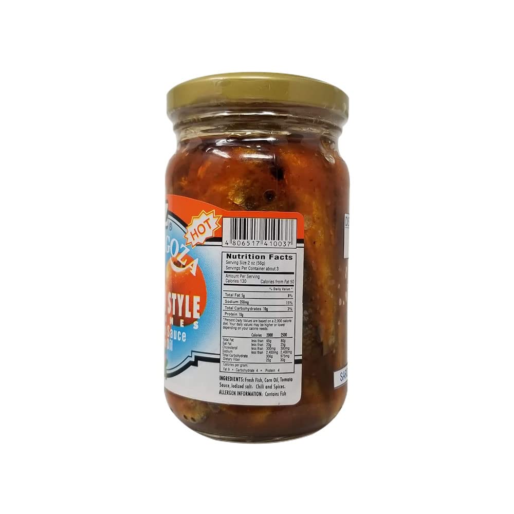 Premium Zaragoza Spanish Sardines in Tomato Sauce & Corn Oil - Hot & Spicy 220g Can (Pack of 1) | High Protein Canned Fish for Salads, Pasta & Quick Meals | Authentic Spanish Seafood Delicacy