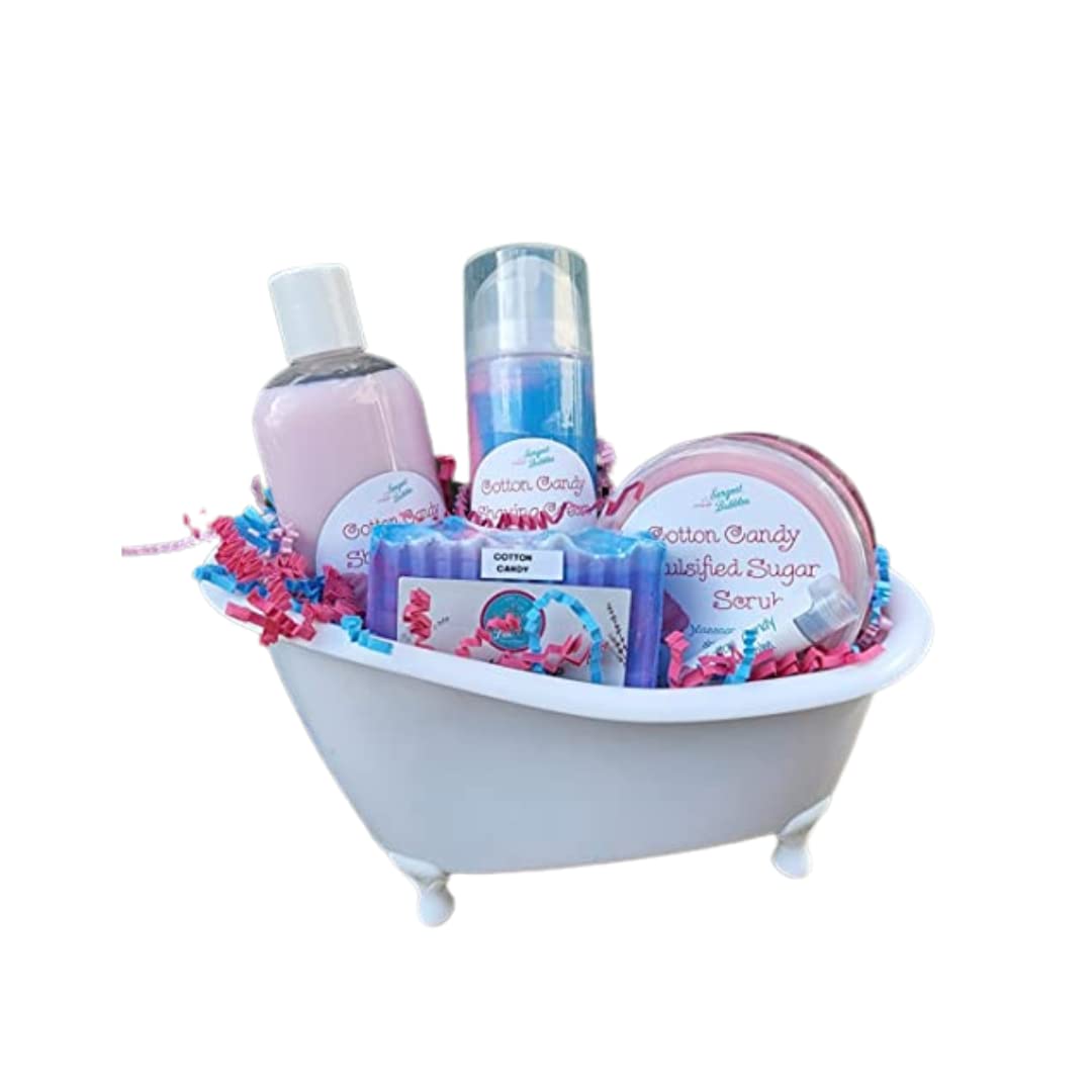 **Cotton Candy Gift Tub - Sweet Fluffy Cotton Candy in Bulk for Parties, Events & Gifts - Perfect for Birthday Celebrations, Baby Showers & Carnival Treats**