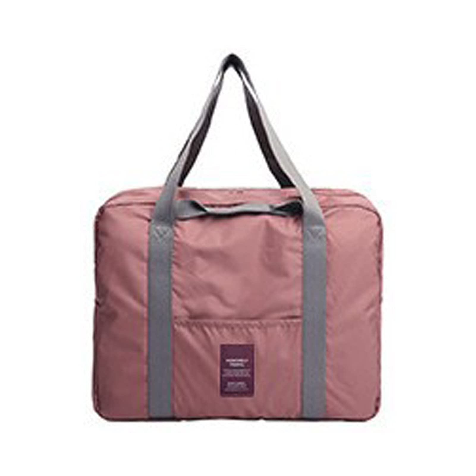 HEVIRGO Foldable Travel Duffel Bag for Women - Washable Polyester Overnight Bag with Storage Compartments, Wine Red - Perfect for Gym, Weekend Getaways & Business Trips