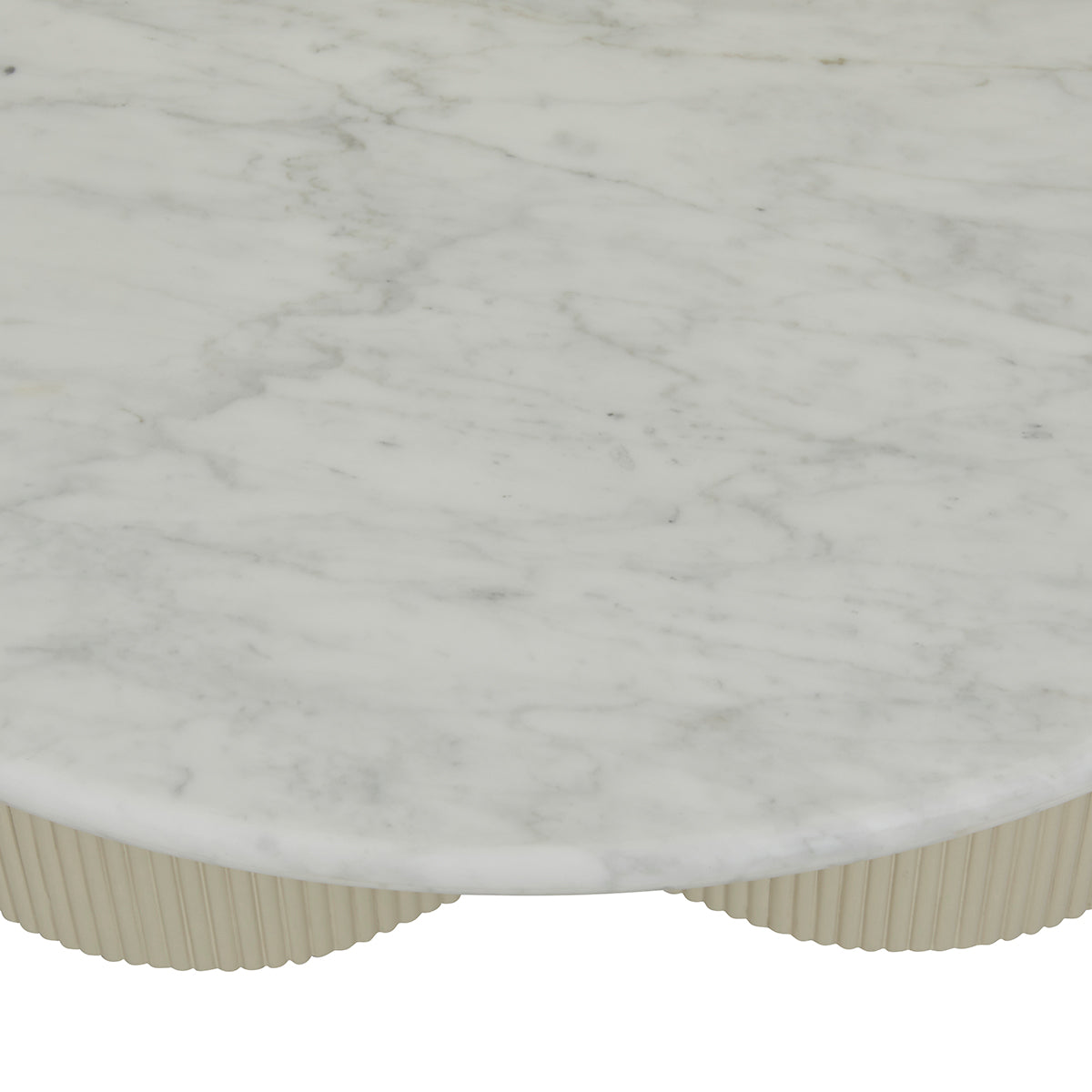 Artie Wave Ripple Coffee Table - Modern Glass Top End Table for Living Room, Bedroom & Office - Stylish Accent Furniture for Home Decor