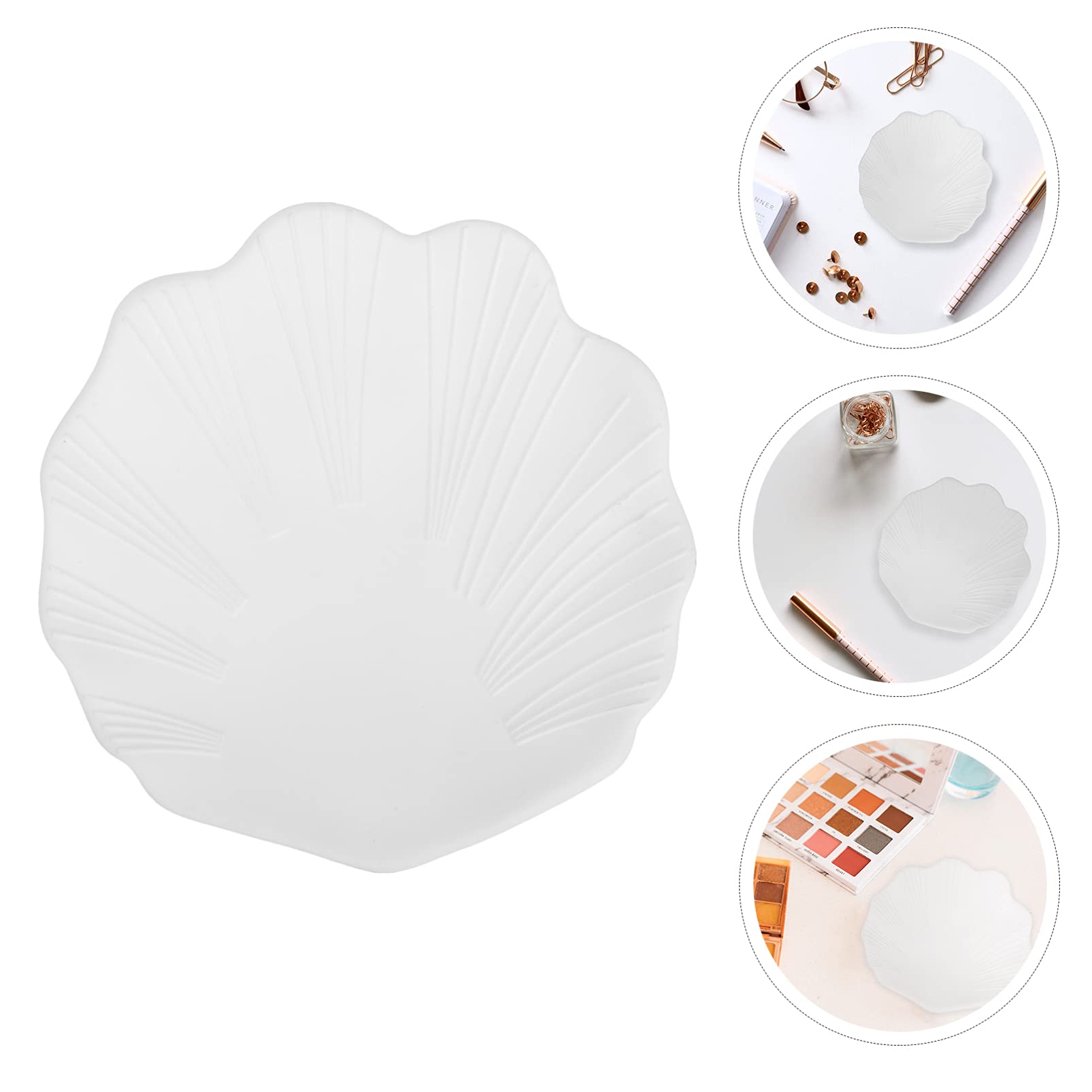 Cabilock 1pc White Porcelain Jewelry Storage Box & Ring Holder - Decorative Ceramic Trinket Dish for Necklaces, Rings & Bar Soap | Perfect for Bathroom, Vanity & Gift Giving