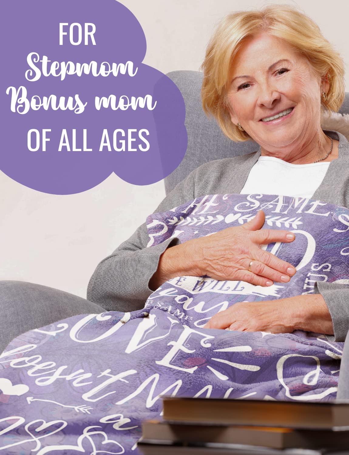 Premium Soft Throw Blanket for Bonus Mom & Stepmom - 50