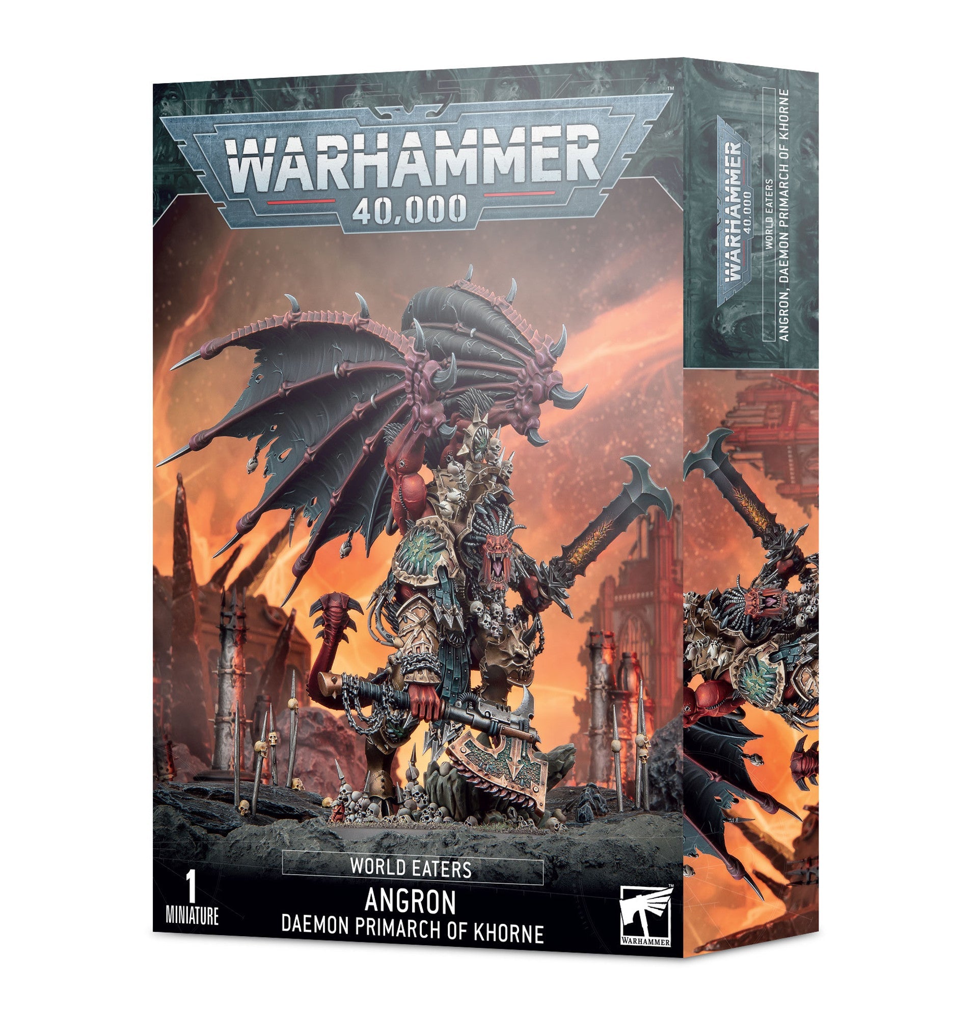 Angron Daemon Primarch of Khorne - Warhammer 40K Chaos Figure for Tabletop Gaming & Collecting