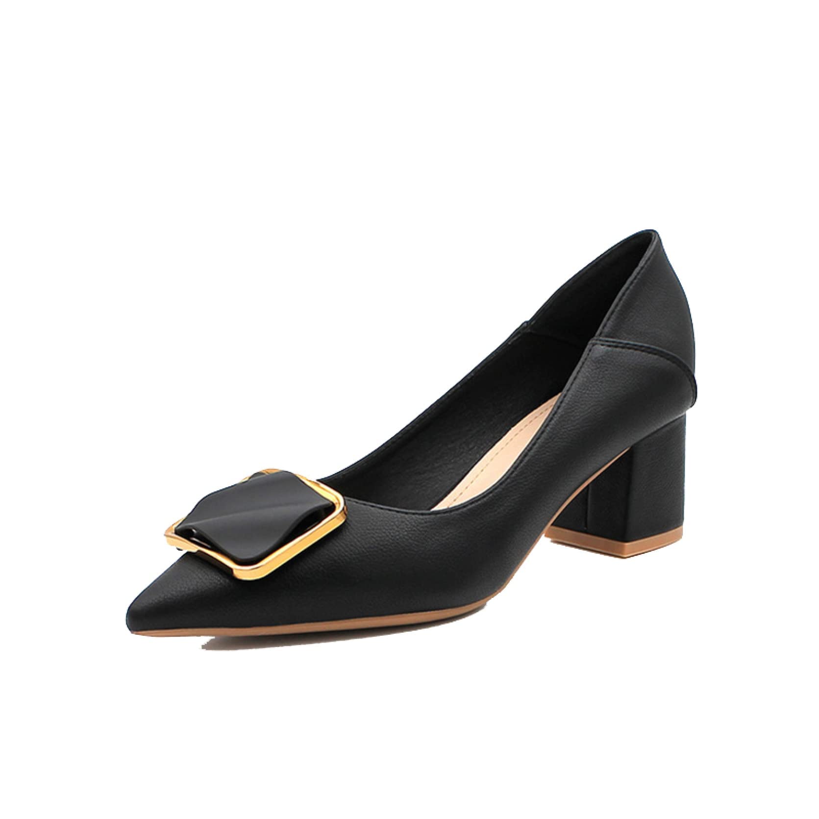Women's Comfortable Chunky Mid Heel Pumps - Flexible Work Dress Shoes for Office & Business Occasions | Perfect for Professional Women, Weddings & Formal Events