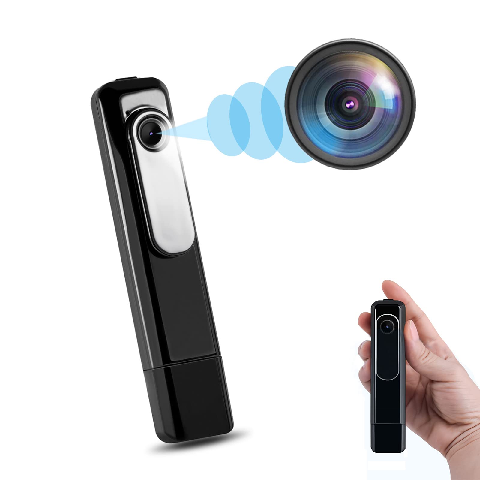 Yuhairlon Mini Body Camera HD 1080P - Wearable Security Cam for Home & Outdoor Surveillance