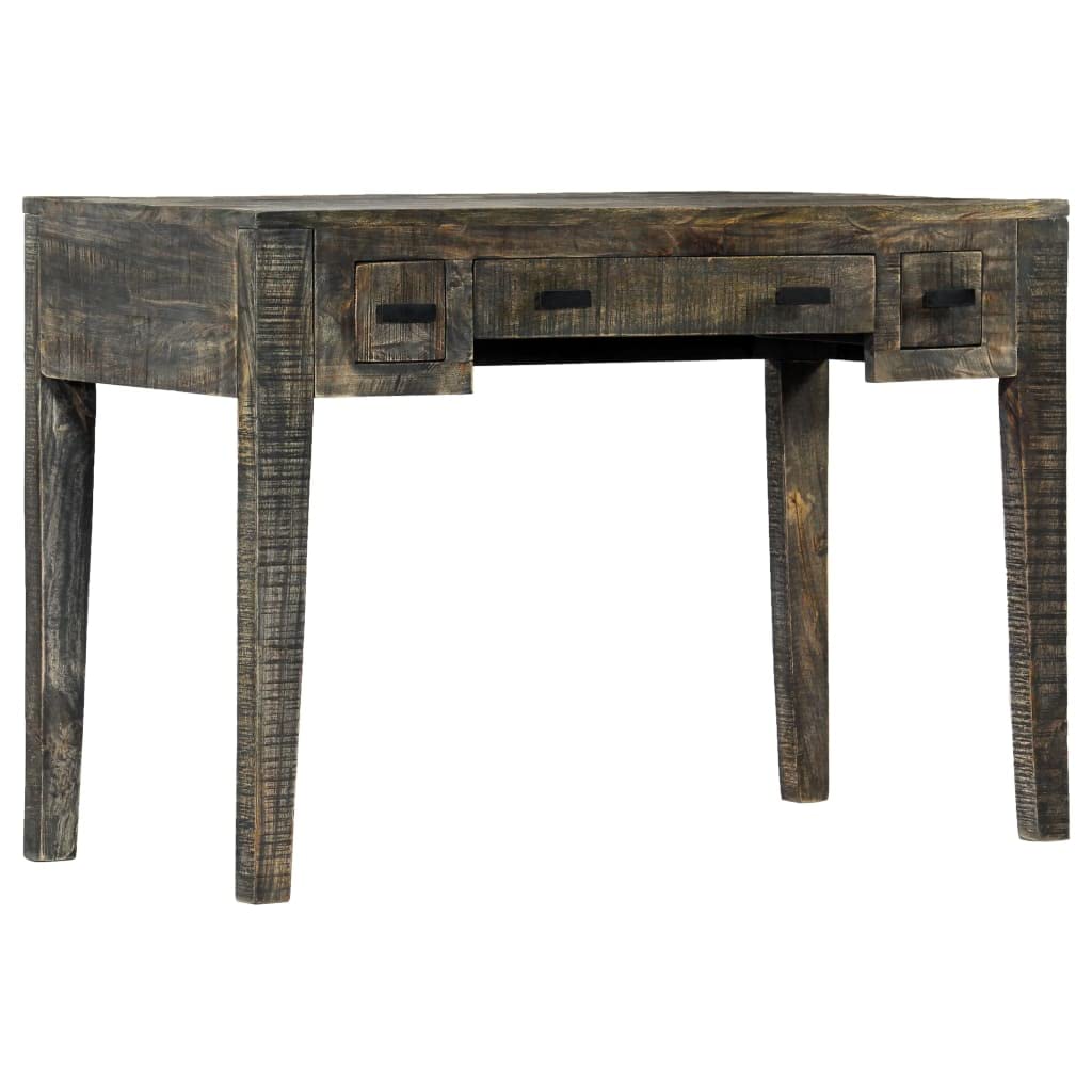 Compact Black Writing Desk with Storage | 43.3