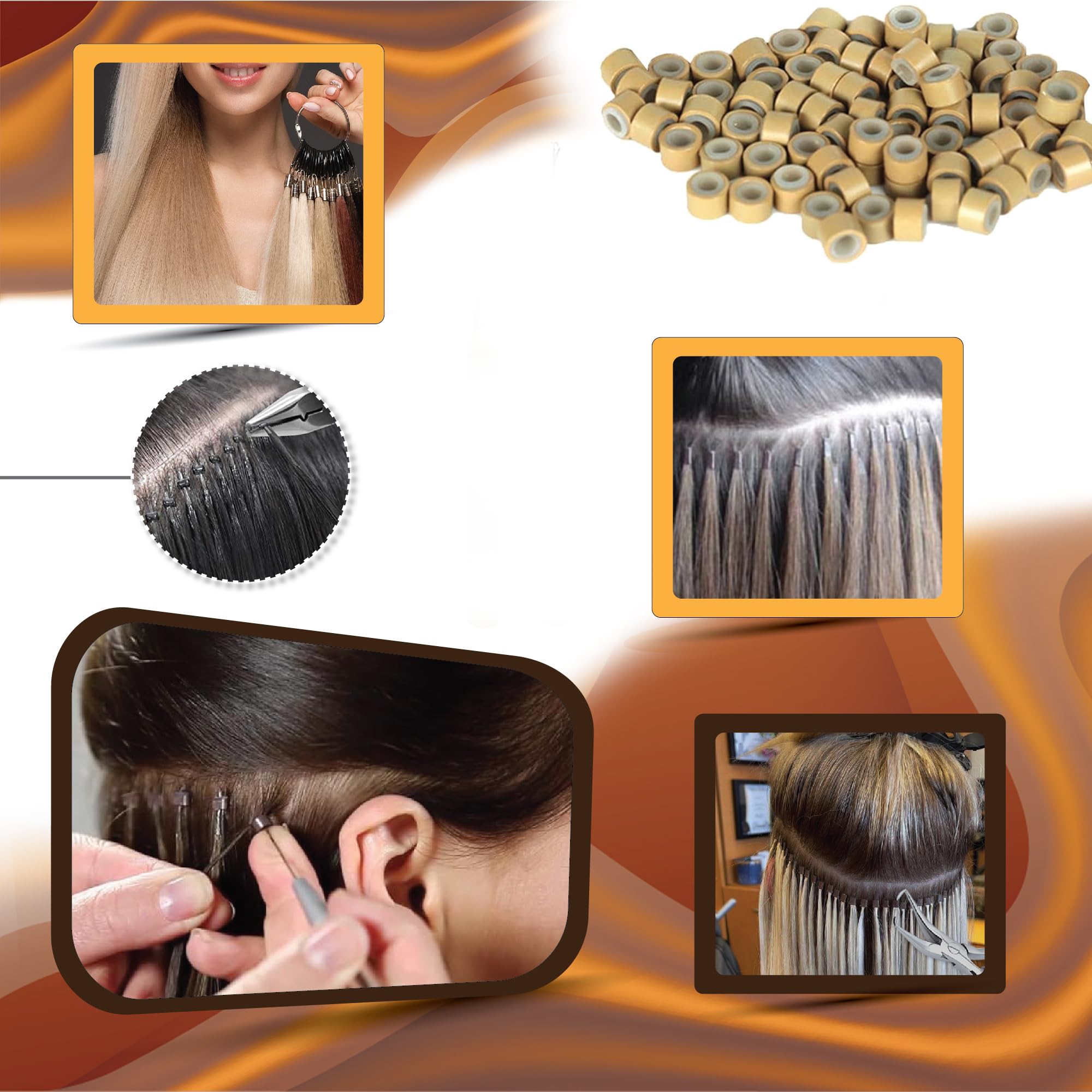 Professional Hair Extension Tools Kit - Micro Link & Micro Ring Beads Opener, Closer & Needle Hook - Japanese Steel Styling Tools for Seamless Hair Extensions | Perfect for Salons, DIY Styling & Hair Care Enthusiasts