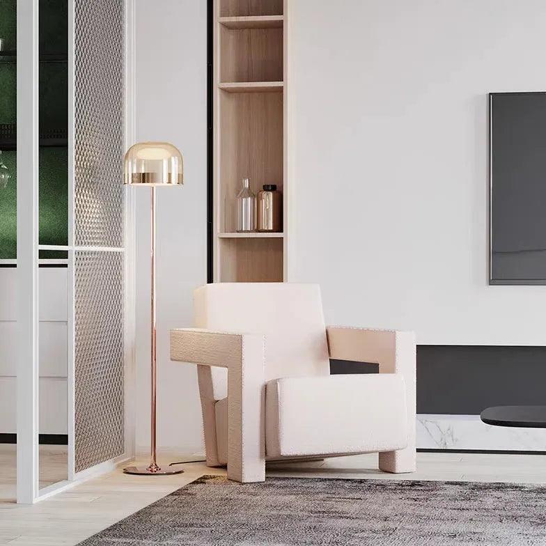 Modern Round Floor Lamp for Living Room - Stylish & Adjustable Lighting for Home Decor, Reading & Relaxation