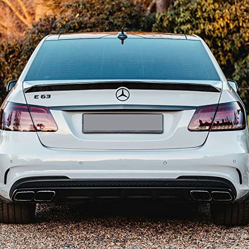 EPARTS Real Carbon Fiber Rear Spoiler Wing Trunk Lid Extended Spoiler for 2010-2016 Mercedes-Benz W212 E-Class | Premium Car Styling & Performance Upgrade
