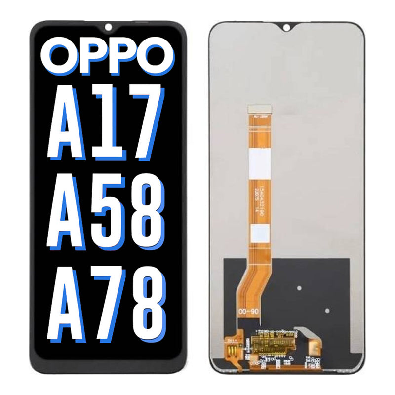 Original OPPO A17 A58 A78 LCD Screen Replacement - OEM Quality - Cracked Display Repair - DIY Installation - Compatible with OPPO A Series Smartphones - Perfect for Home Repair & Phone Maintenance